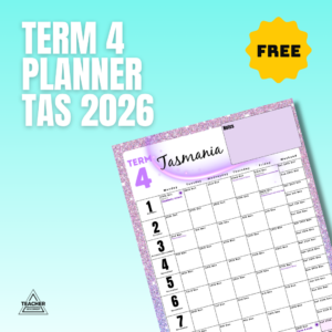 FREE TAS Term 4 School Planner 2026