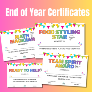 End of Year Certificates